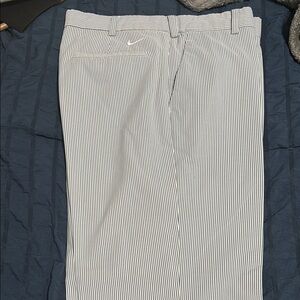 Nike Men's golf Striped Pants - Black and White